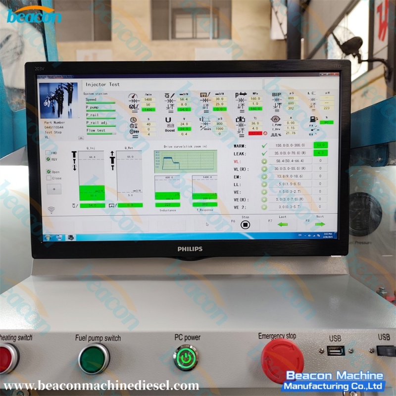{Beacon Machine Diesel CR IP800 Common Rail Diesel Injector Fuel Injection Pump Test Bench}