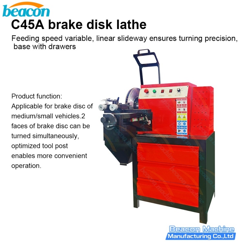 {C45A Automatic Brake Disc and Drum Mini Lathe Machine}