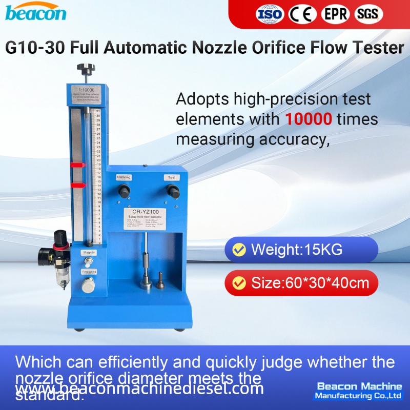 {G10-30 CR-YZ100 Fully Automatic Fuel Injector Nozzle Flow Tester}