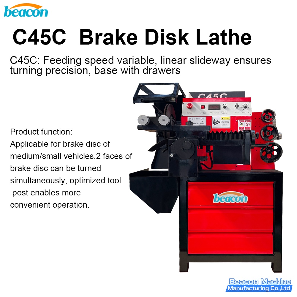{Beacon New Machine C45C Disc Brake Drum Lathe Machine }