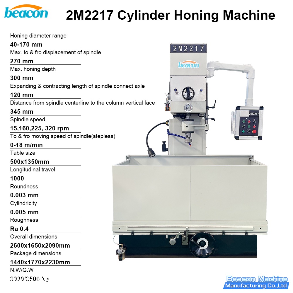 {2M2217 Vertical Cylinder Honing Machine 40-170mm Honing Diameter for Engine Rebuild & Cylinder Liner Fine Finishing}