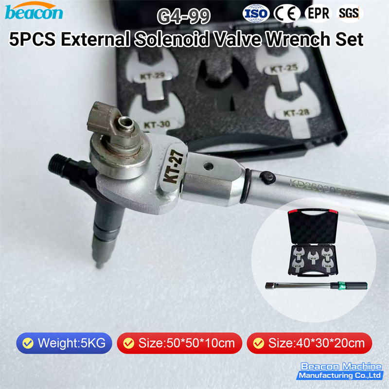 {G4-99 5 Piece External Solenoid Valve Wrench Set}