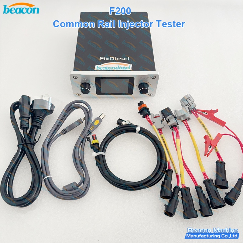 {F200 Common Rail Injector Tester for Solenoid Injectors with AHE Lift Measurement}