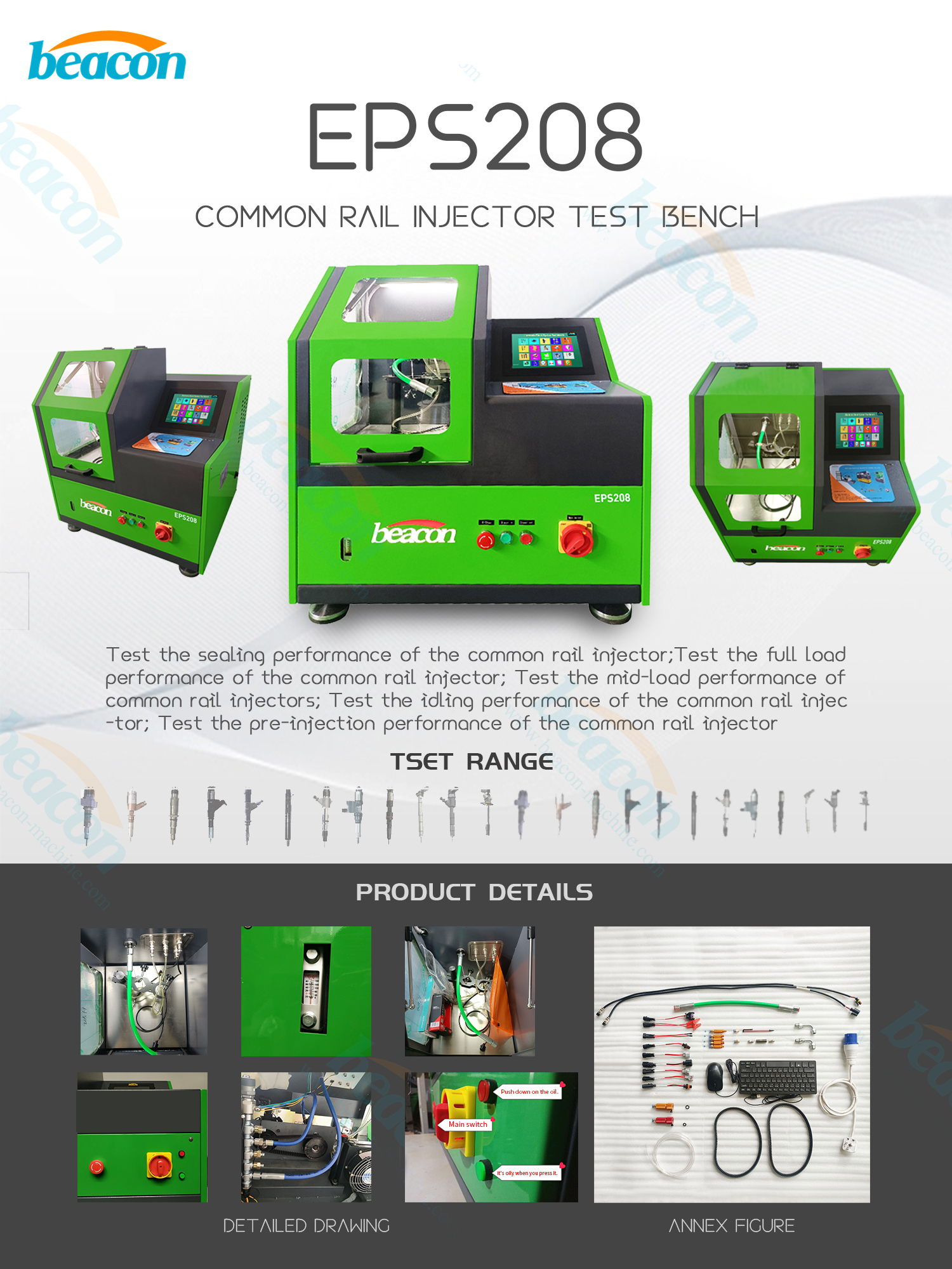 Common Rail Piezo Injector Coding Test Bench