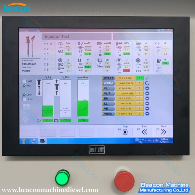 Common Rail diesel Fuel Injector test Bench 