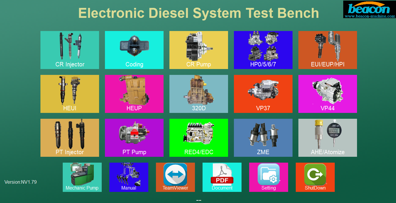  Diesel Fuel Injector Pump Flow Test Bench