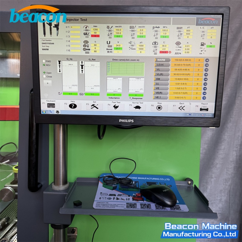 BC200-PRO Common Rail Injector Test Bench Diesel System Analyzer Tester Professional Garage Tool