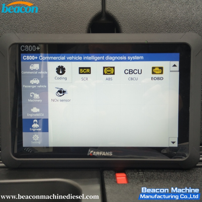 C800 Diesel Gasoline Vehicle Diagnostic Tool for Commercial Vehicle, Passenger Car, Machinery with Special Function