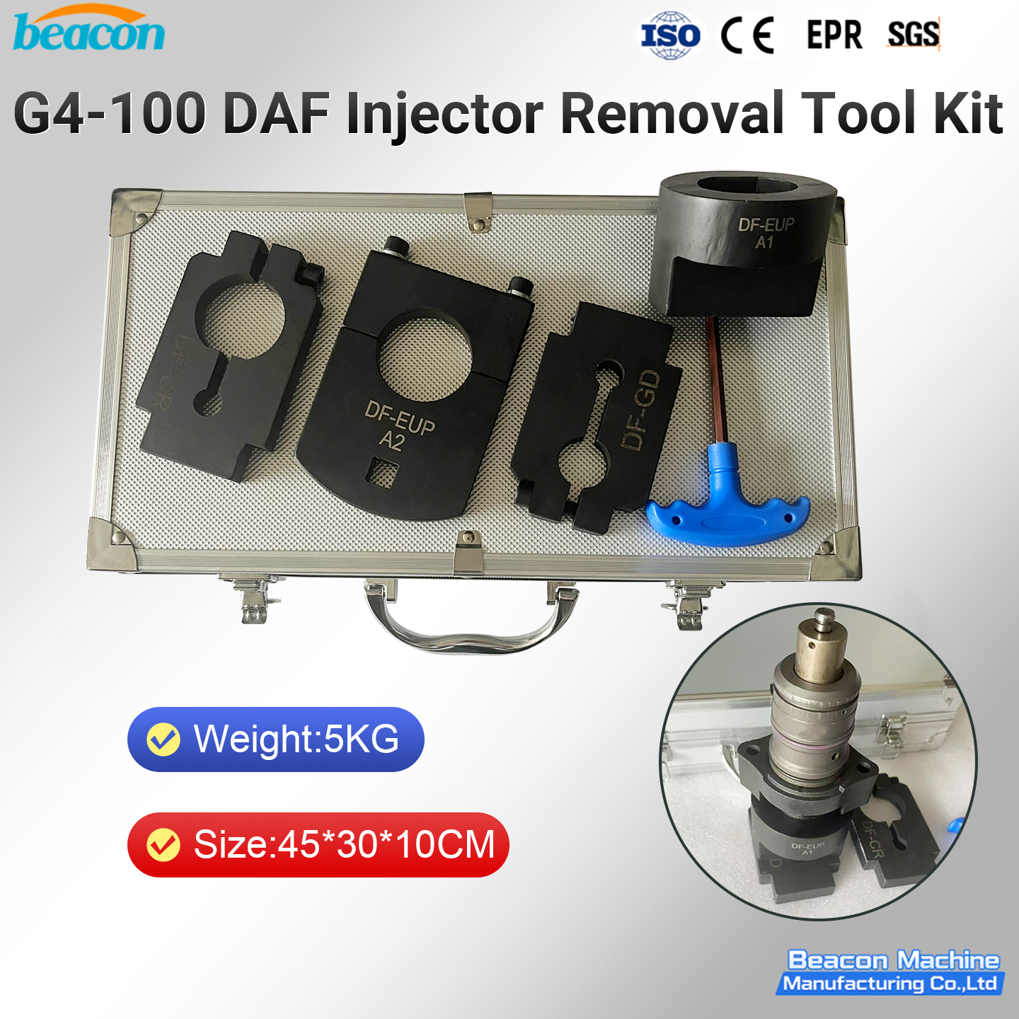 DAF Fuel Injector Disassembly Tools DAF Fuel Injector Disassembly Tools