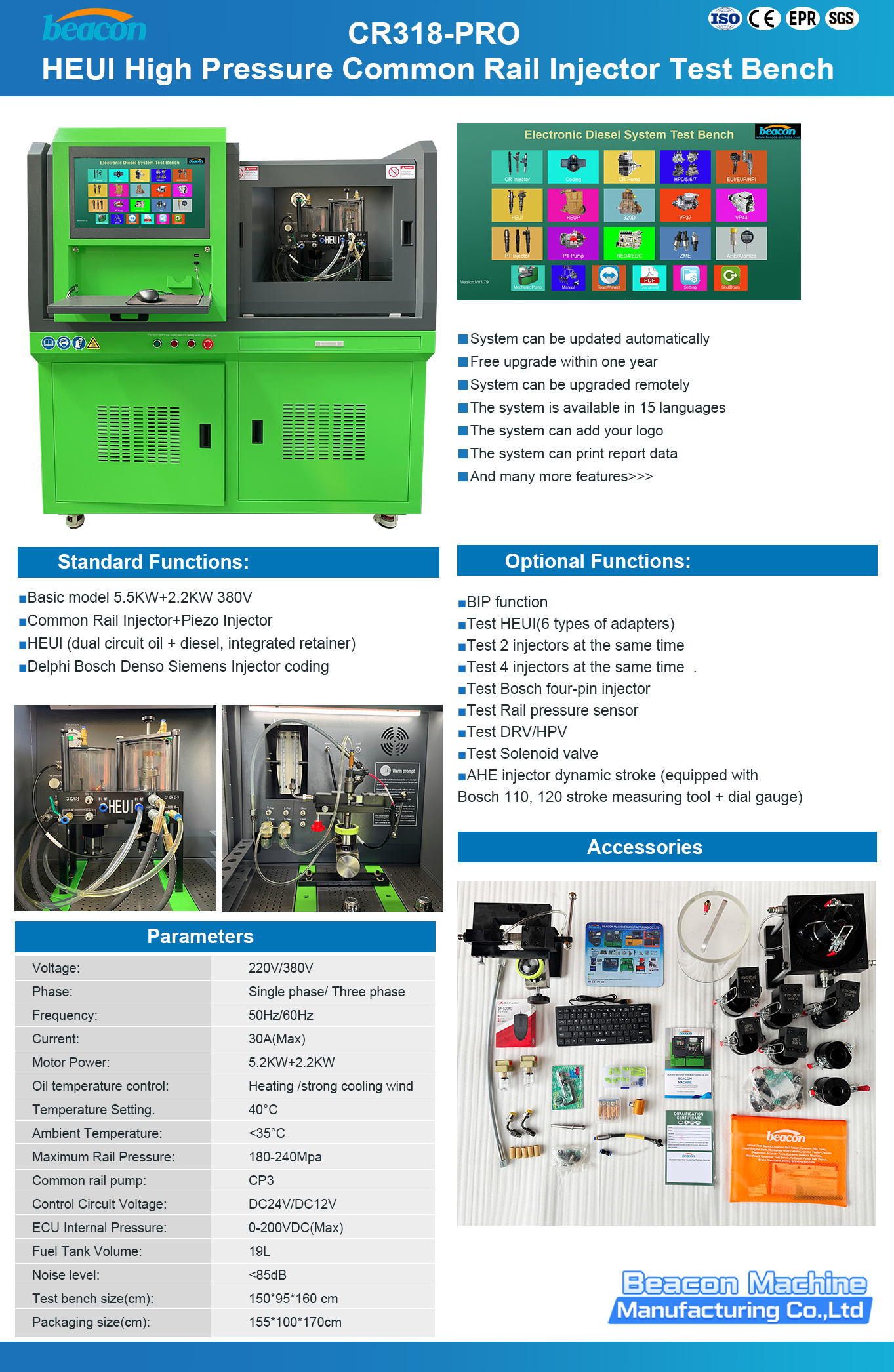 HEUI Common Rail Injector Test Bench HEUI Common Rail Injector Test Bench