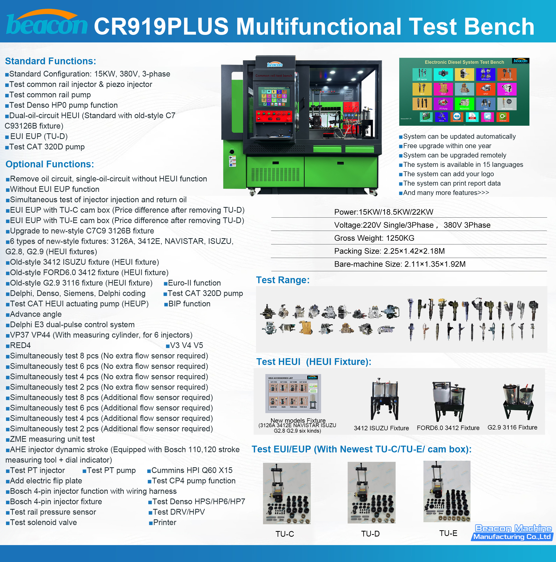 HEUI EUI EUP Commmon Rail Test Bench HEUI EUI EUP Commmon Rail Test Bench